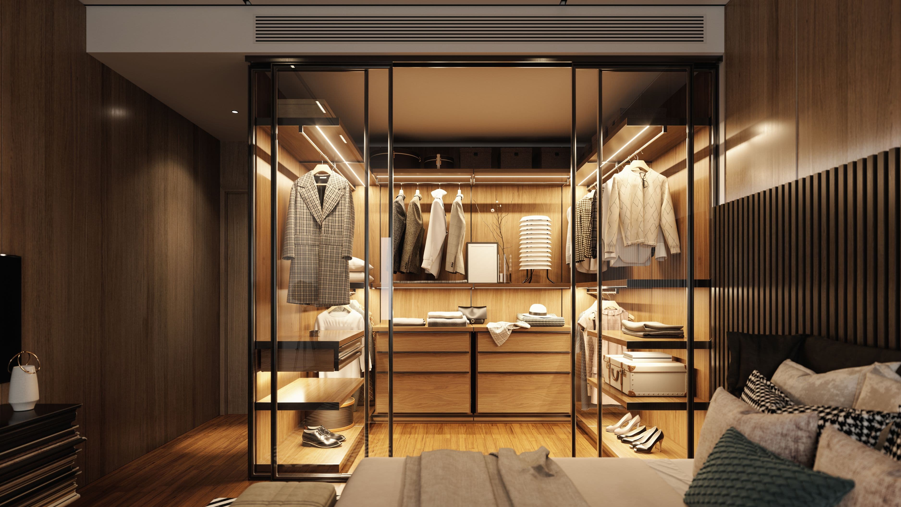 How to Design a Walk-In Closet in a Standard Bedroom